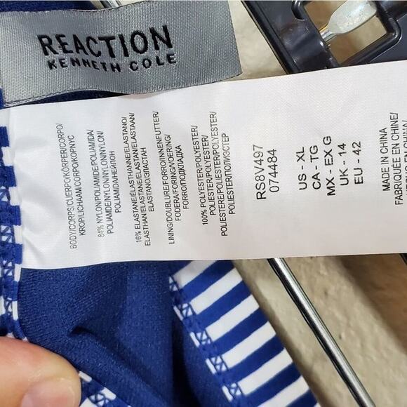 Kenneth Cole floral tie crop hipster bikini swimsuit size‎ Xl new!! - Picture 10 of 10